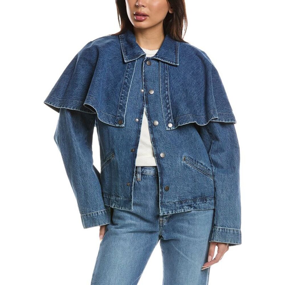 Frame Denim Womens  The Cape Jacket, White